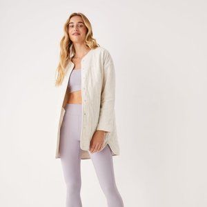 Frank & Oak Jacket (Quilted Overpiece in Cream Heather) NWT